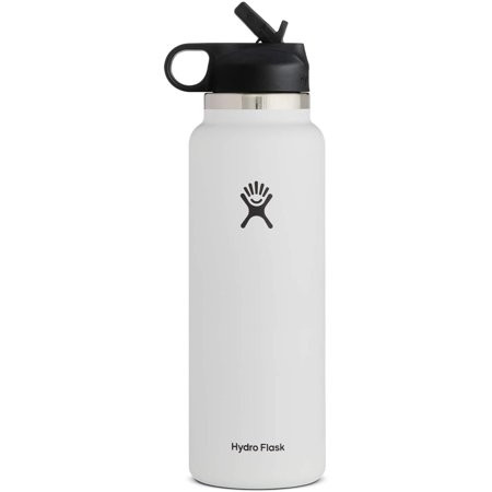 Hydro Flask Water Bottle - Wide Mouth Straw Lid 2.0 - Multiple Sizes & Colors | Walmart (US)