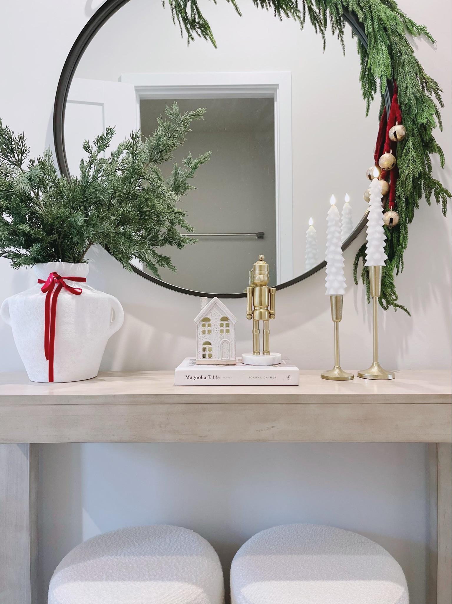 I found these beautiful led taper candles with pine tree shaped at homegoods for $10. I found a similar ones, hope you like them 

#LTKHoliday #LTKSeasonal #LTKhome
