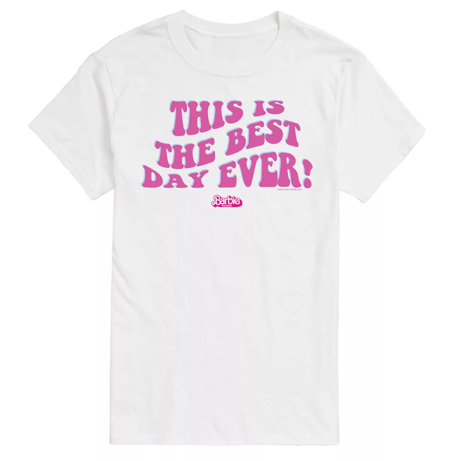 Big & Tall Barbie The Movie Theatrical Best Day Ever Graphic Tee, Men's, Size: 4XL Tall, White | Kohl's