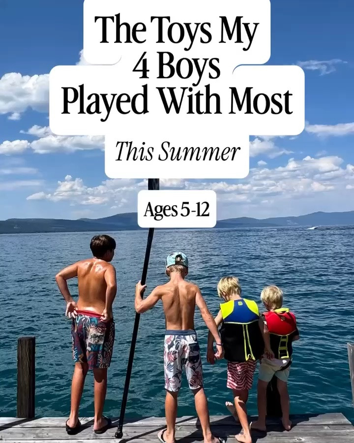 The top toys of summer according to my four boys!  The toys that got the most play over summer break.
.
Comment PLAY and I’ll DM you all the links.  You can also find the links in my bio. Save this post for gift ideas, because the holidays are coming! 
.
#giftsforboys #toysforboys #boymomlife #momofboys #boymoms