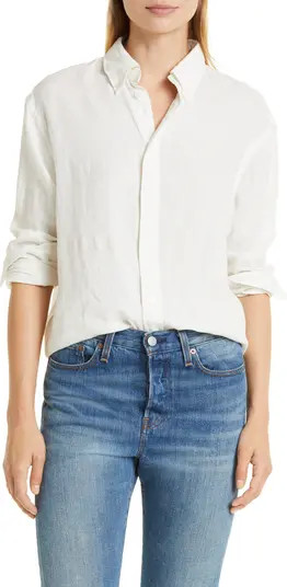 Women's Linen Button-Up Blouse | Nordstrom