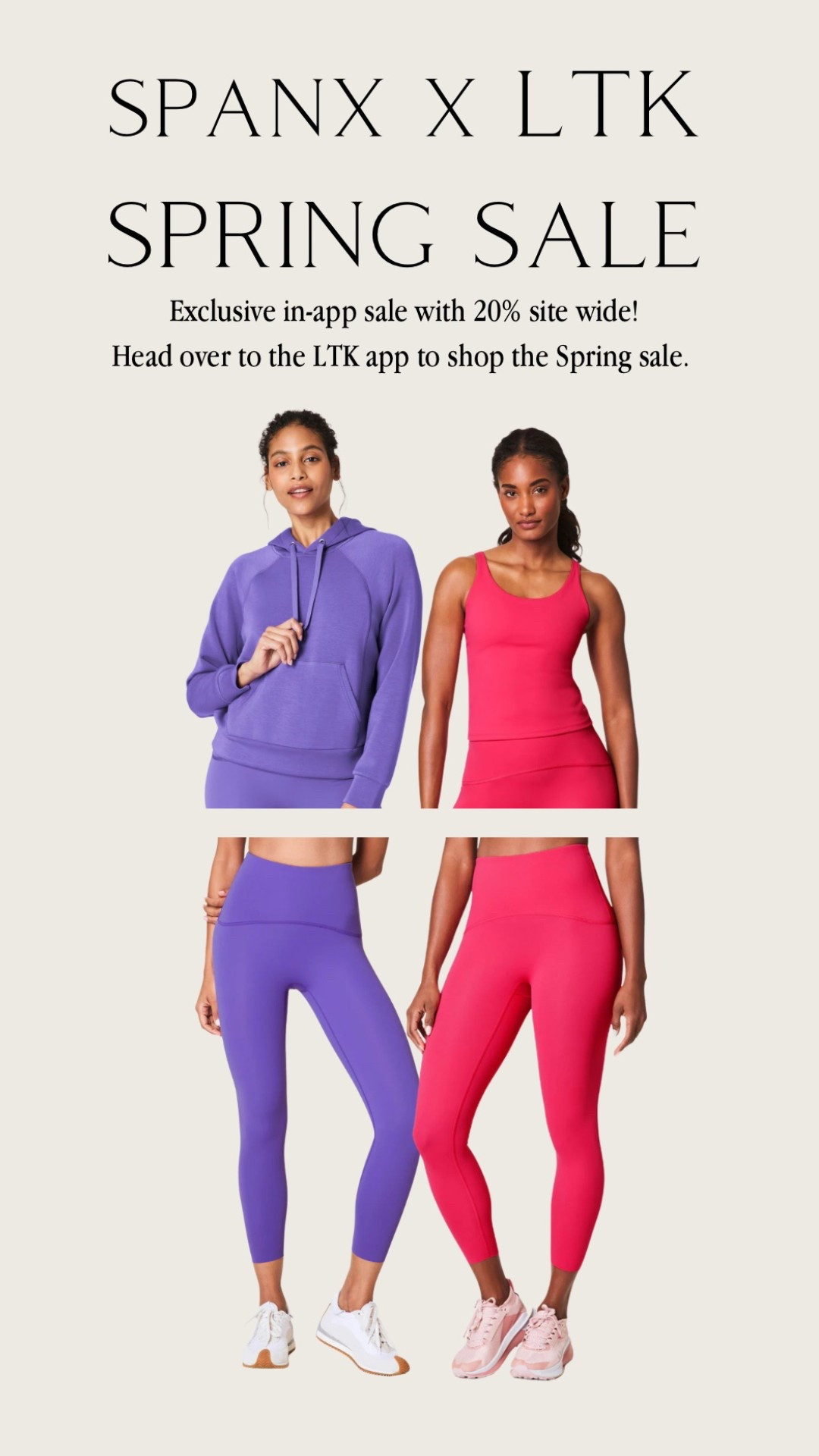 Site wide 20% spring sale with SPANX in the LTK app! Linking my two current favorite athletic and lounge sets. 

#LTKActive #LTKSaleAlert #LTKSpringSale
