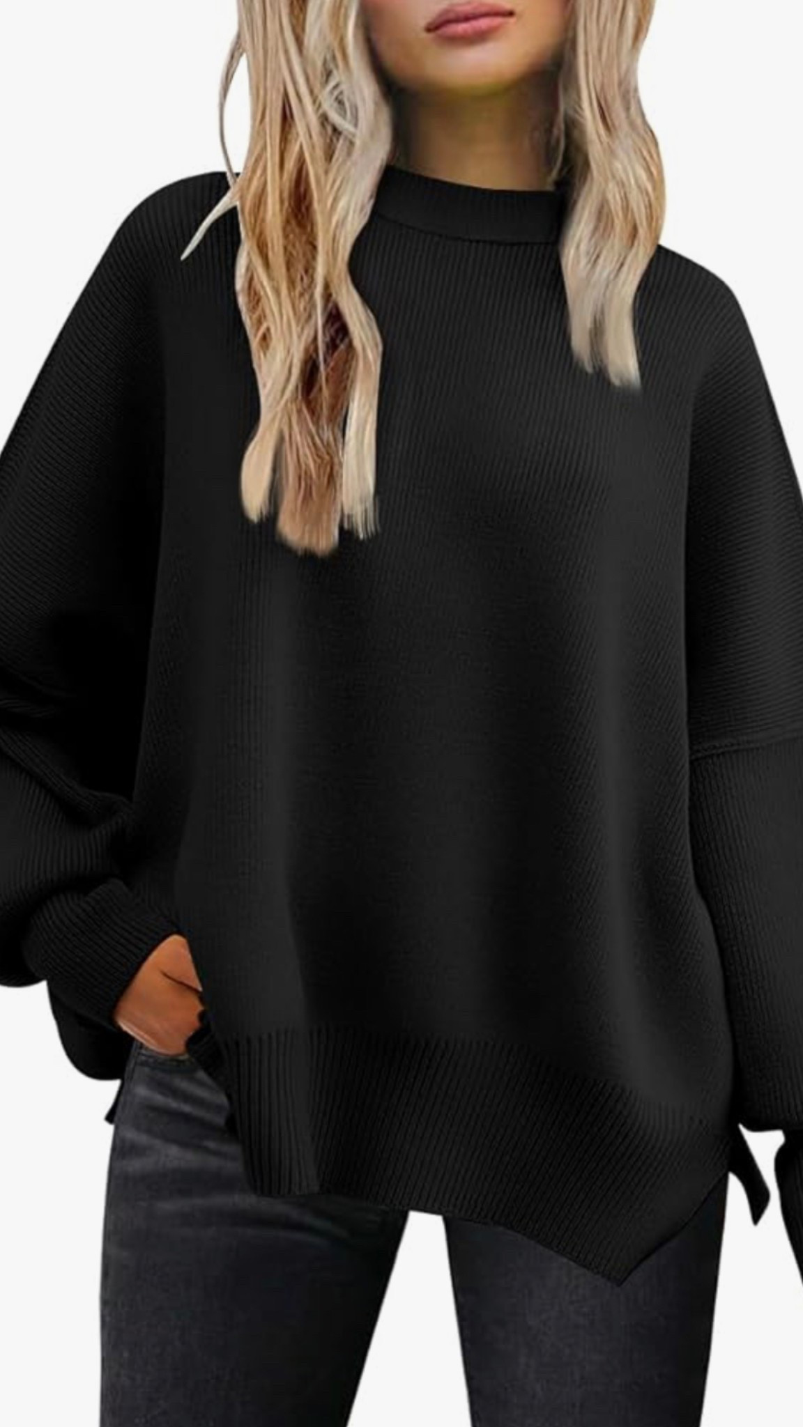 Black oversized sweater!

#LTKStyleTip #LTKMidsize #LTKFindsUnder50