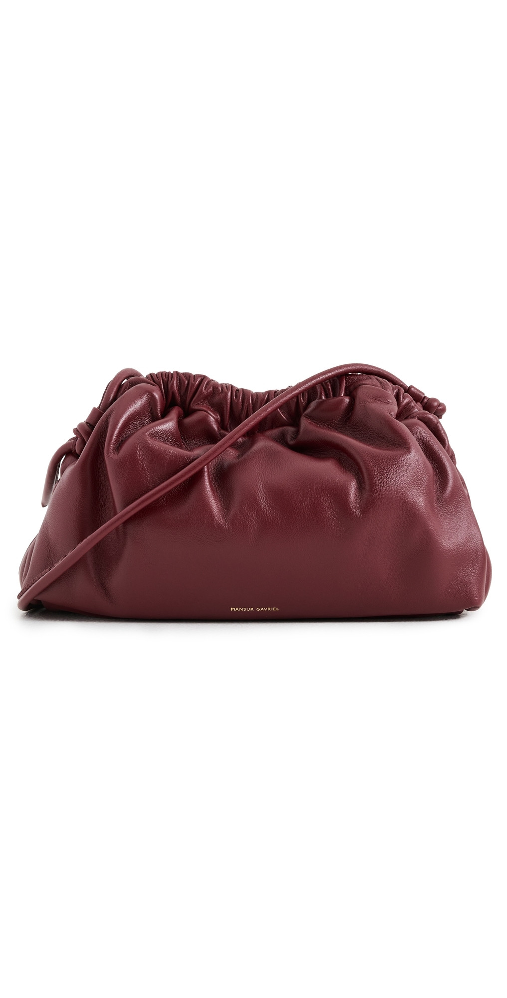 Mansur Gavriel Mini Cloud Clutch Oxblood One Size | Shopbop