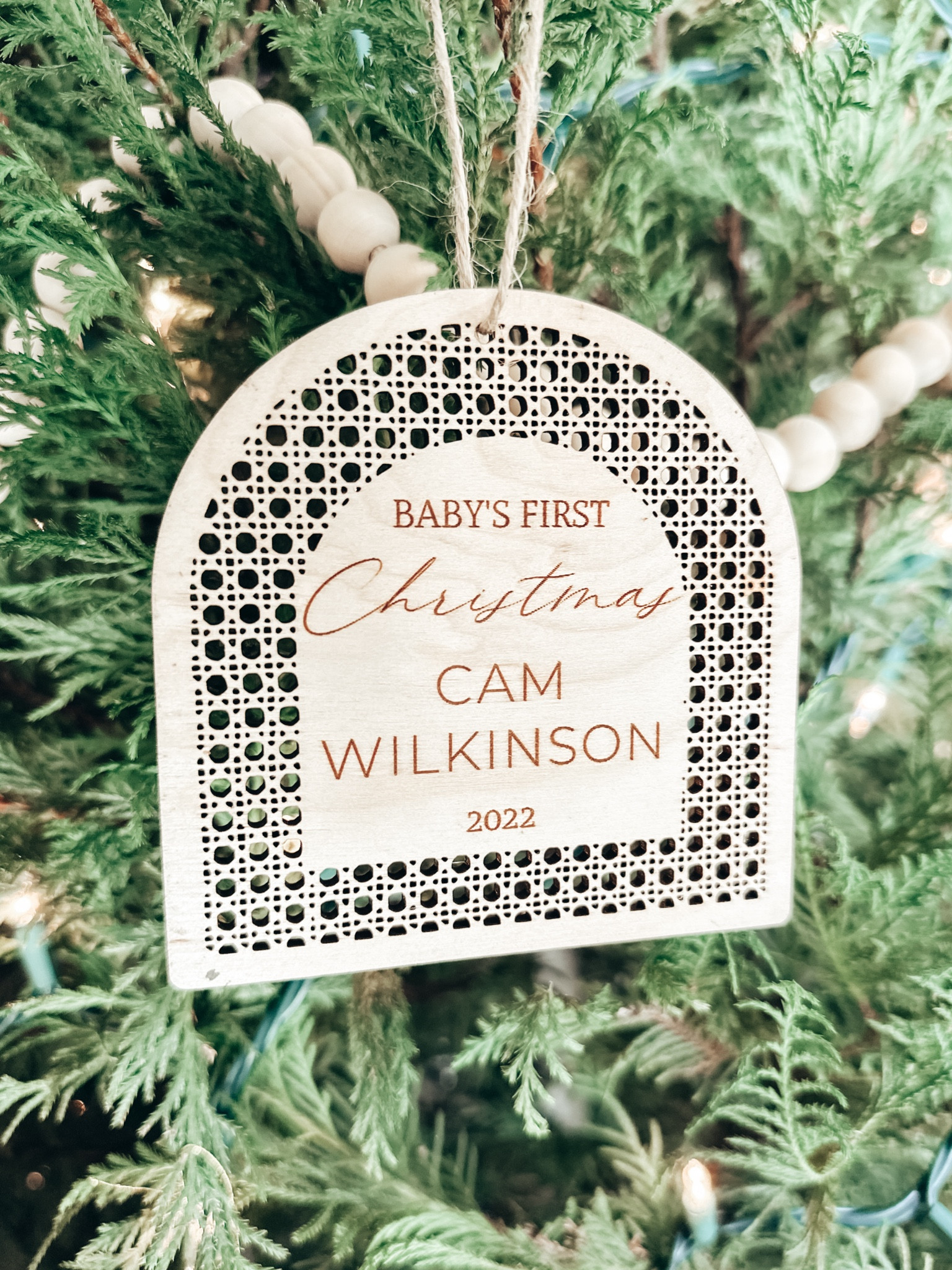 Cutest little custom ornament for my baby🥹🌲 