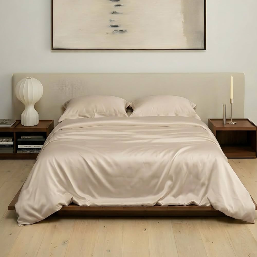 ArthCrafted 100% Eucalyptus Tencel Duvet Cover Queen, Luxury Cooling Duvet Cover Set 4 Corner Loo... | Amazon (CA)