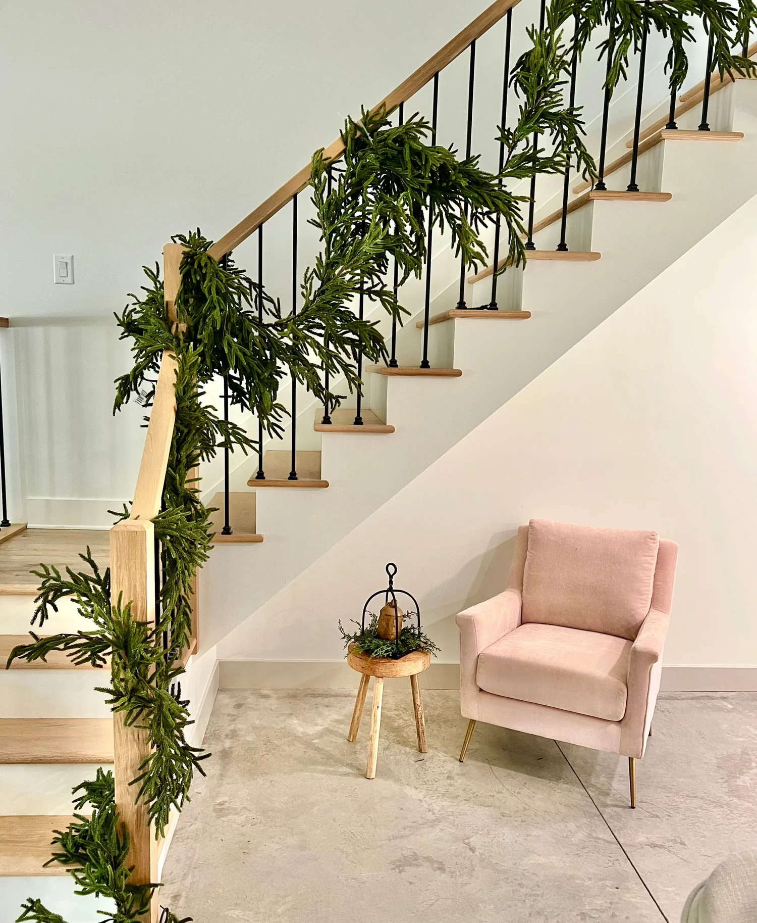 Real Touch Blissful Norfolk Pine Garland | 15' | MJHome