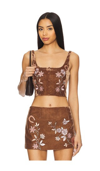 x REVOLVE Desert Top in Brown | Revolve Clothing (Global)