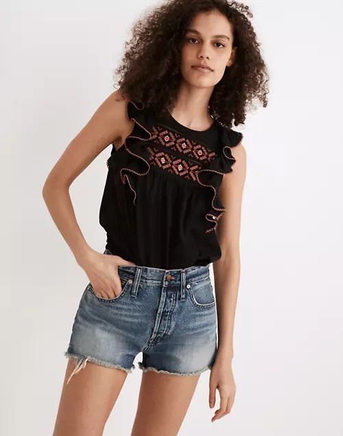 Relaxed Denim Shorts in Clintonville Wash: Split-Hem Edition | Madewell