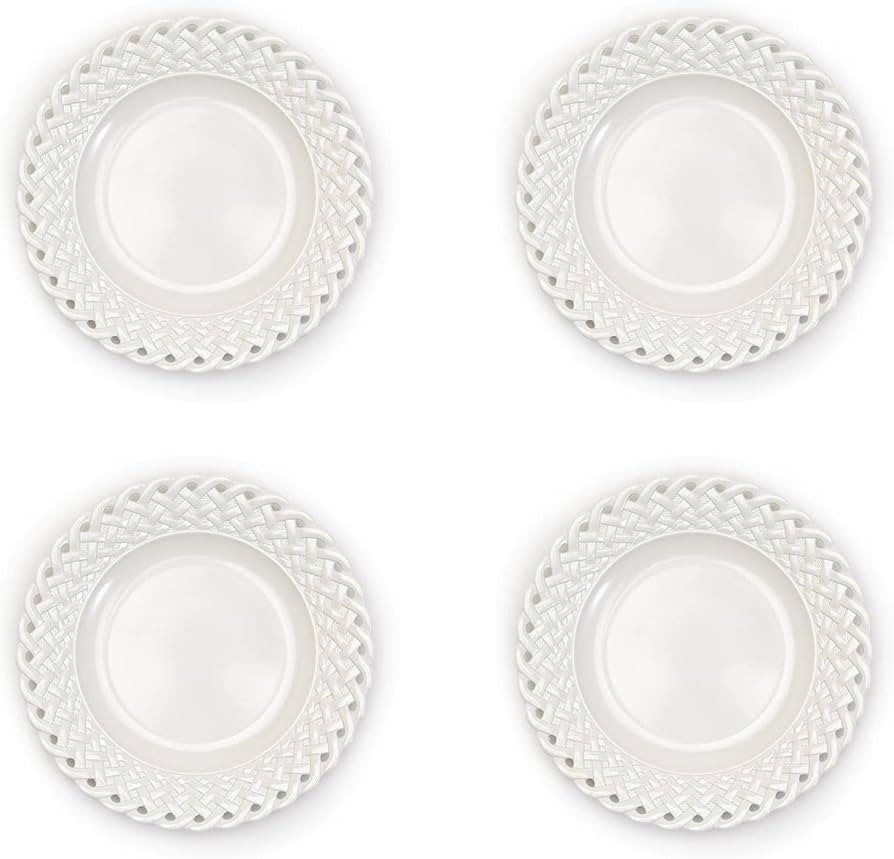 Two's Company Lattice Set Of 4 Salad / Dessert Plates | Amazon (US)