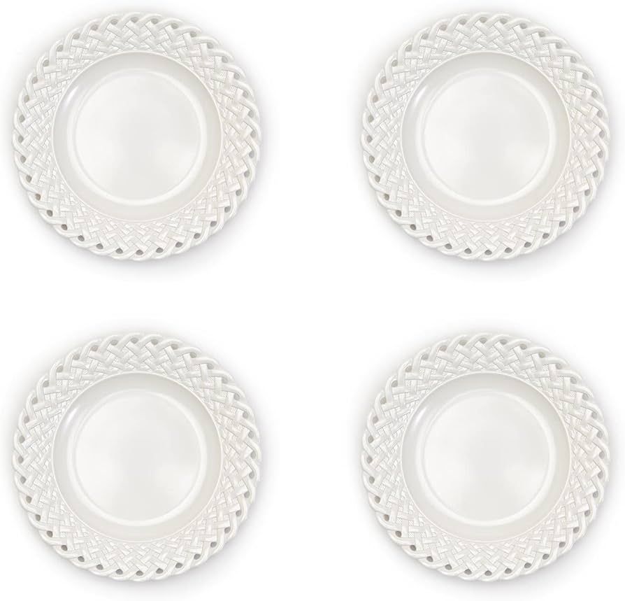 Two's Company Lattice Set Of 4 Salad / Dessert Plates | Amazon (US)
