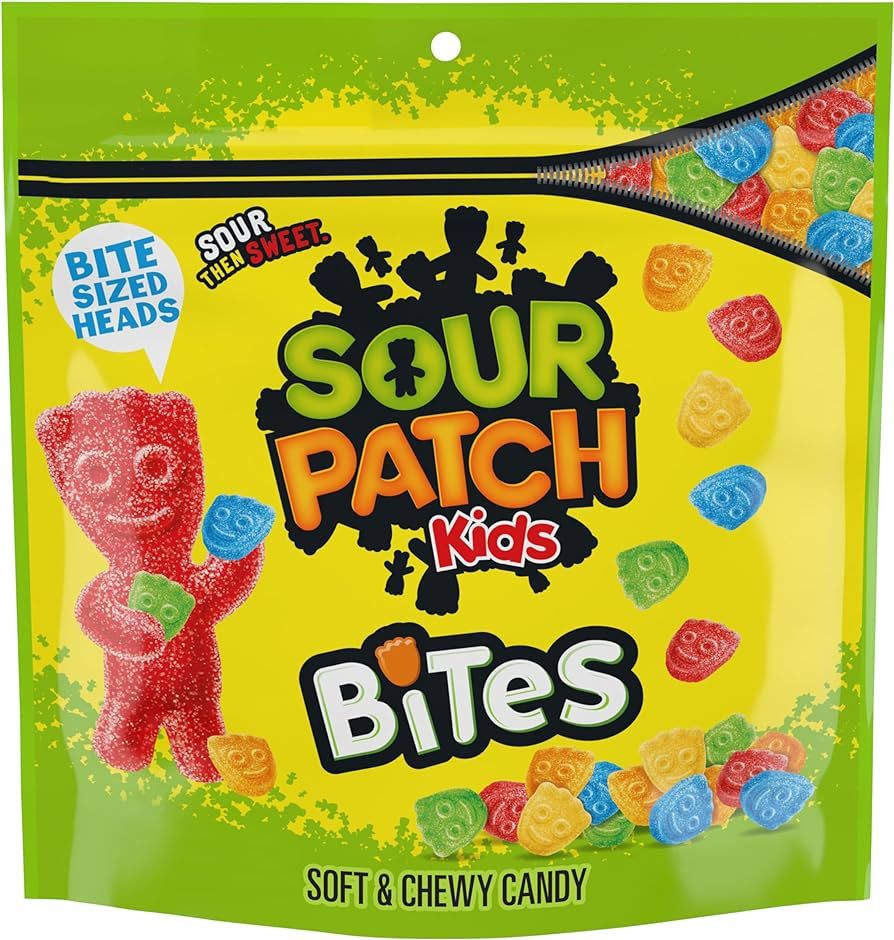 SOUR PATCH KIDS Bites Original Soft & Chewy Candy, 12 oz | Amazon (US)