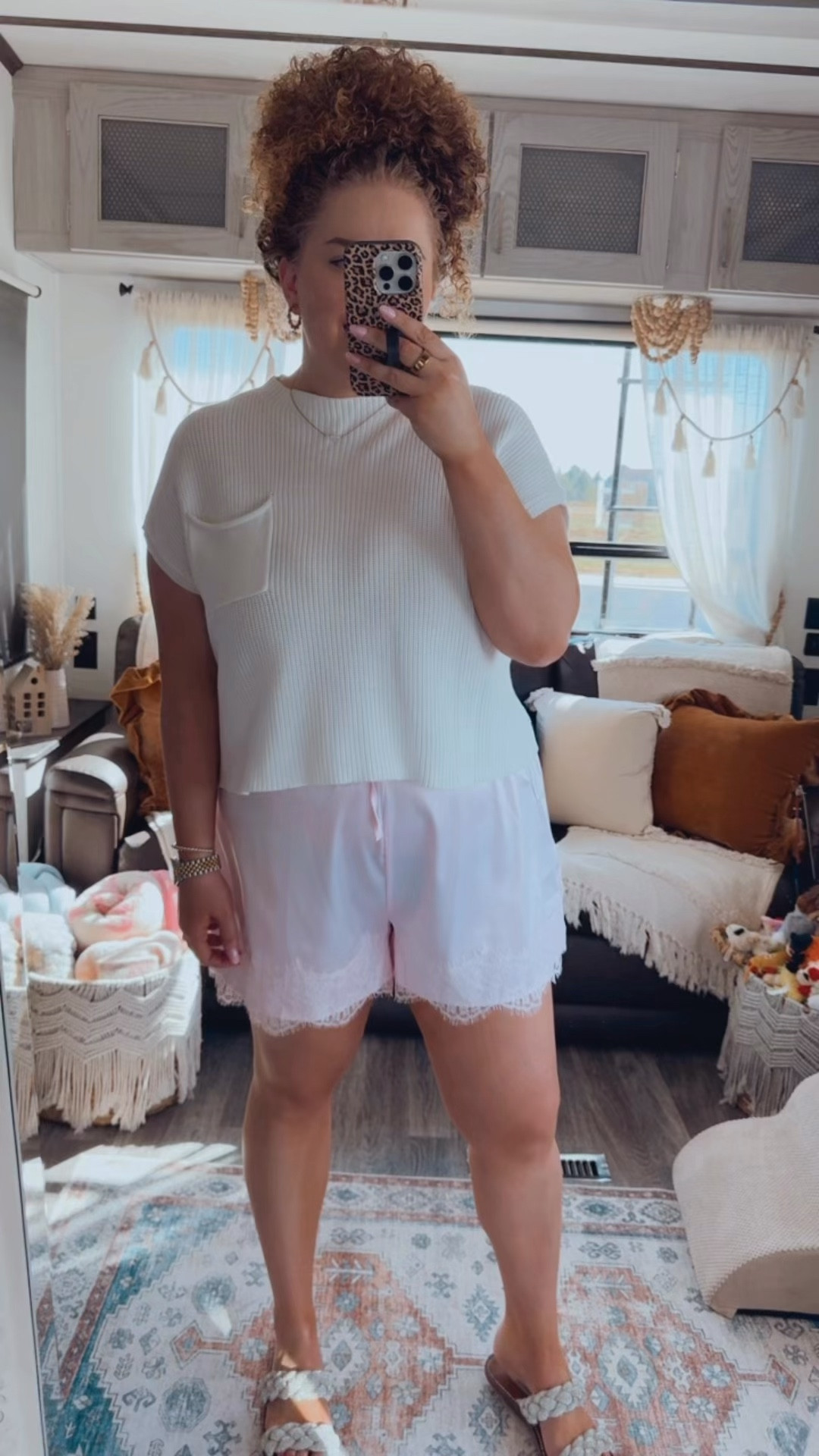 A soft + feminine little moment 🌸 This one feels a bit more dressed up but still so comfy 🙌🏻 Perfect for spring days when you want something a little extra cute ✨ spring outfit | feminine outfit | girly outfit | soft girl aesthetic | amazon fashion | amazon outfit | white short sleeve sweater | lightweight sweater outfit | spring sweater outfit | pink lace shorts | lace shorts outfit | dressy casual outfit | elevated casual | comfy chic | cute spring outfit | brunch outfit | date night casual | weekend outfit | warm weather outfit | braided sandals outfit | neutral sandals | boho outfit | soft spring colors | pastel outfit | easy outfit idea | mom outfit | travel outfit | everyday style | affordable fashion | amazon finds

#LTKootd #LTKdayinmylife #LTKMidsize