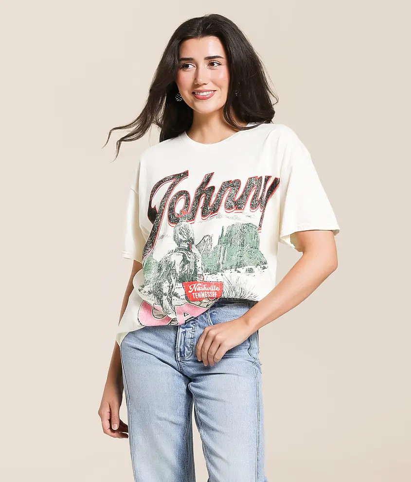 Johnny Cash Oversized Band T-Shirt | Buckle