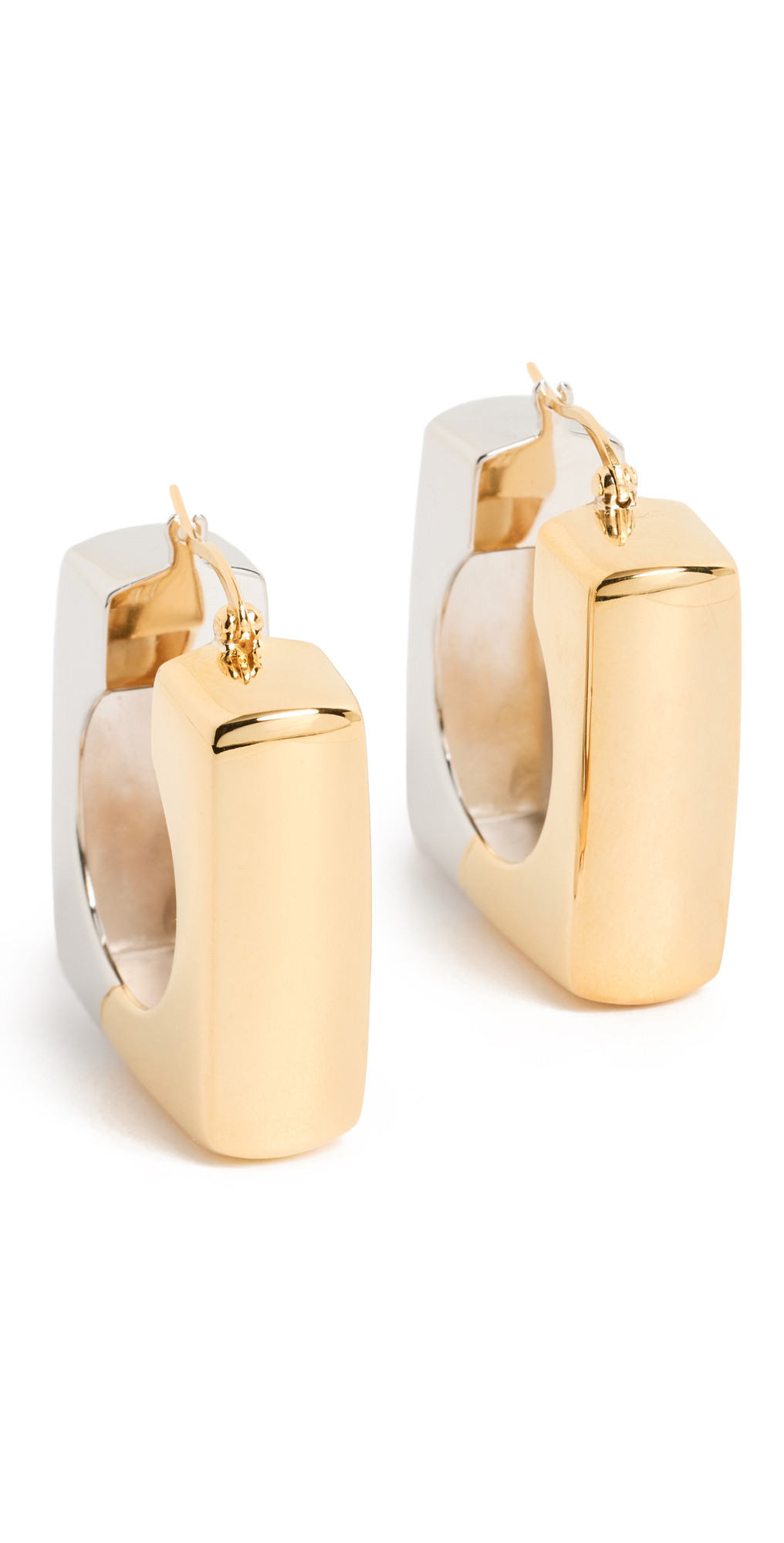 Lizzie Fortunato Trapeze Hoops in Mixed Metal Earrings | Shopbop