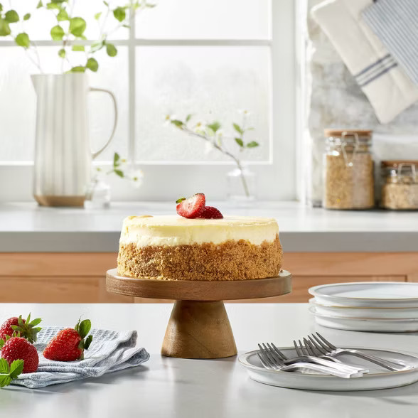 Small Wood Cake Stand Brown - Hearth & Hand™ with Magnolia | Target