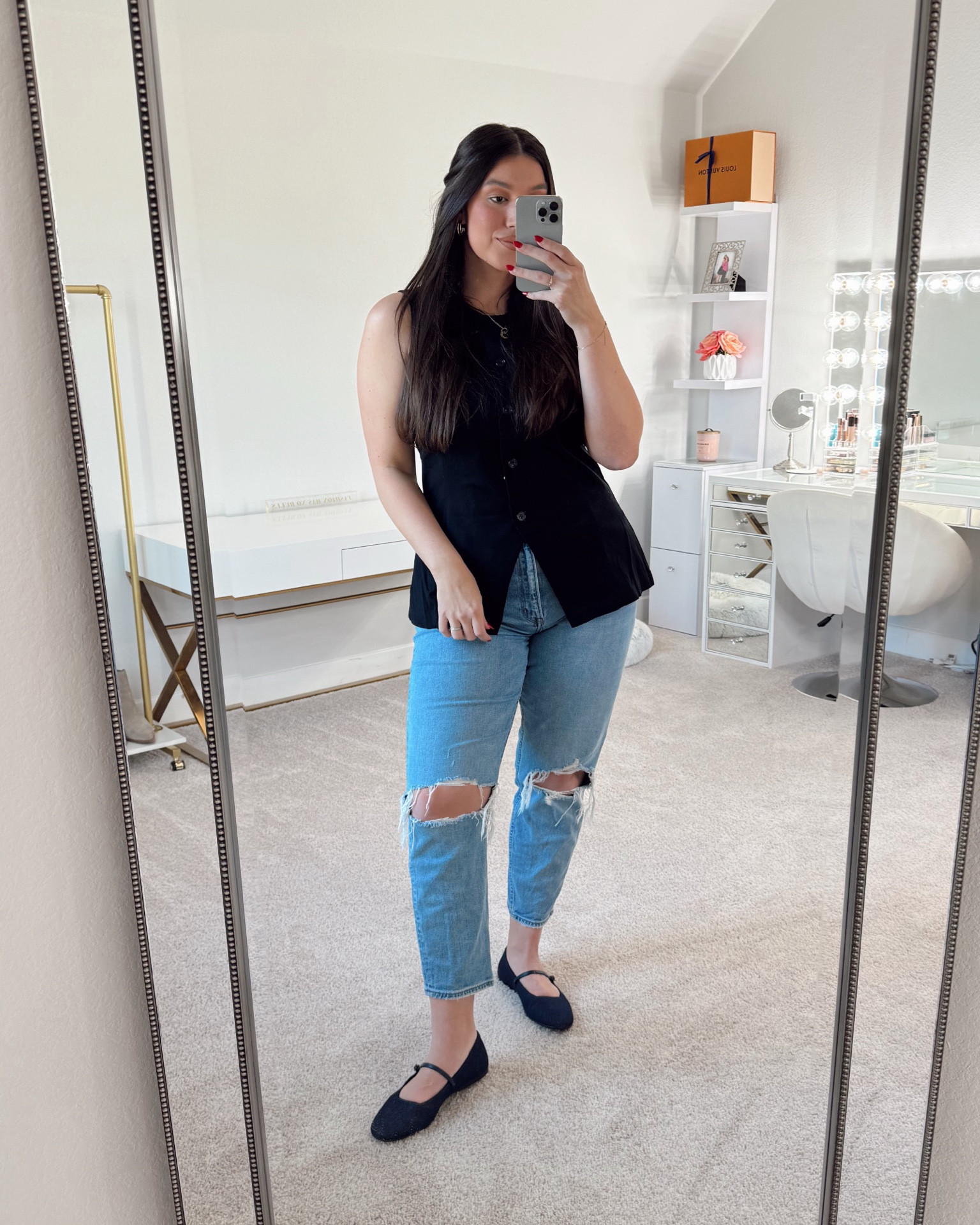 Denim ballet flats will be a staple this year in my closet🥿👌🏼

Ballet flat, work outfit, casual workwear, chic office style, easy office fashion, midsize fashion

#LTKWorkwear #LTKShoeCrush #LTKMidsize