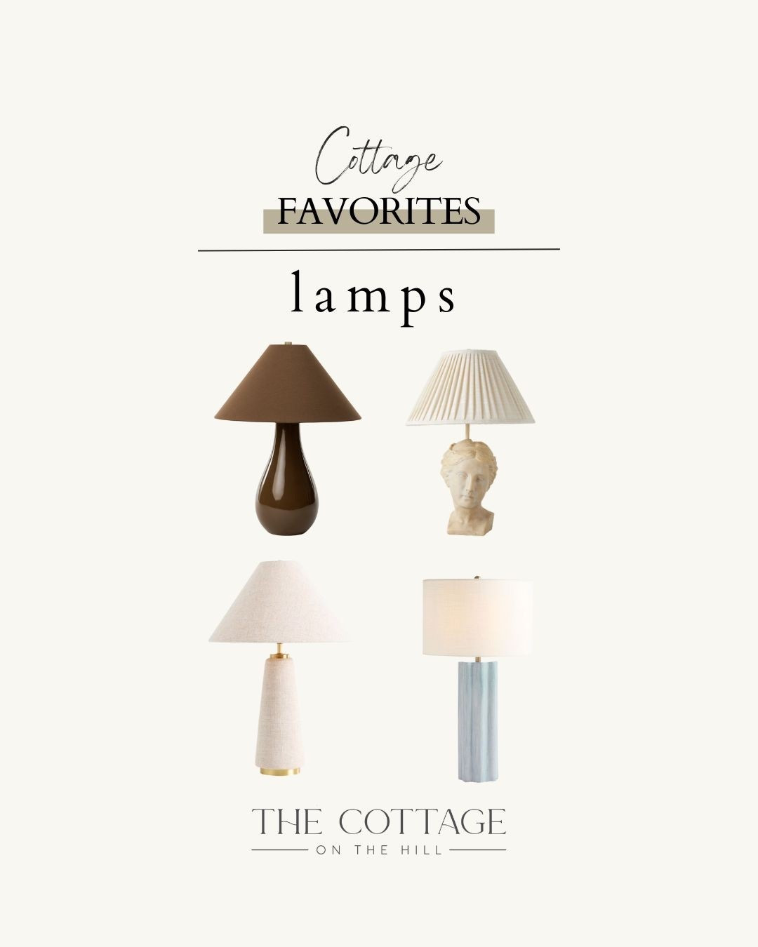 Here are some of my favorite lamps to style in your home 

#LTKHome