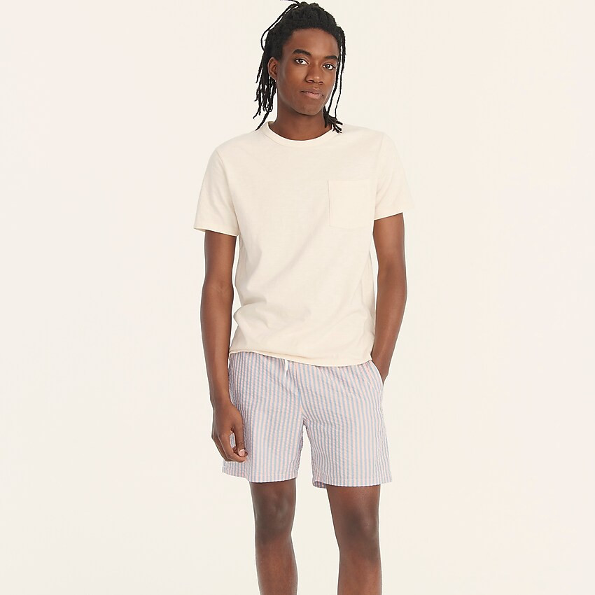6" swim trunk in seersucker | J. Crew US