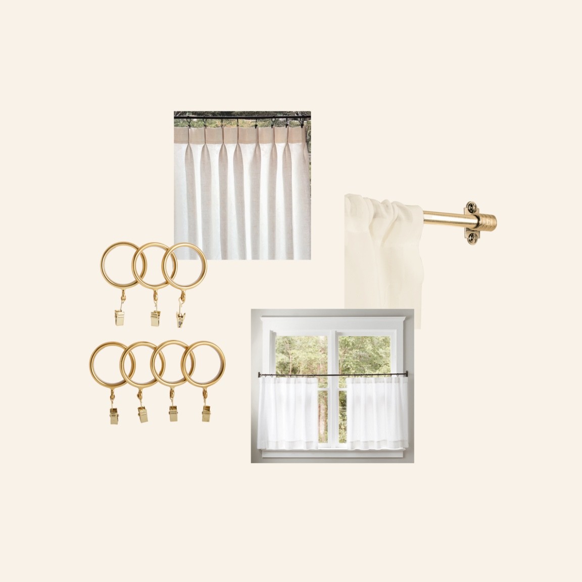 Shop some of our favorite cafe rods and curtains.

#LTKhome #LTKstyletip #LTKunder100