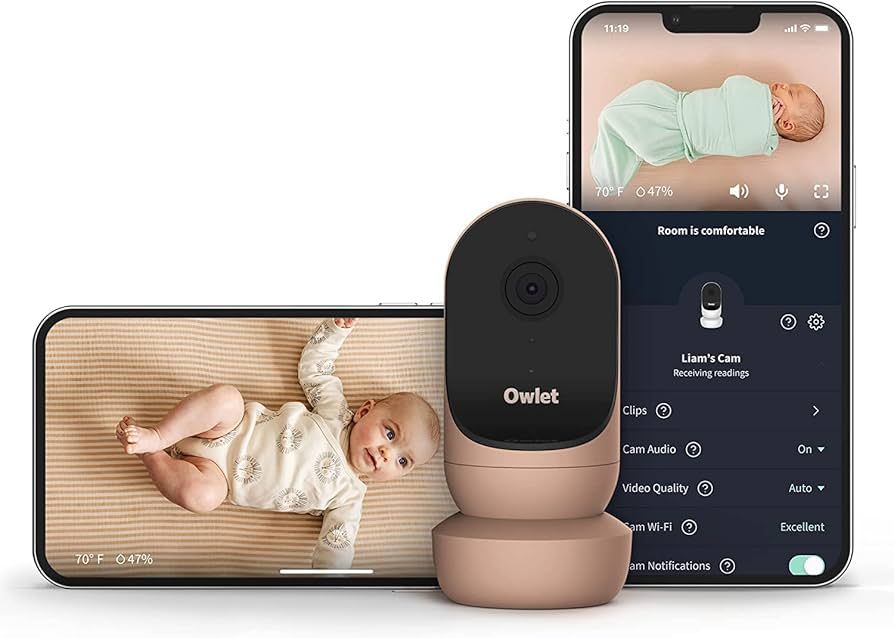 Owlet Cam 2 Dusty Rose Smart Baby Monitor Camera - Secure HD Video and Audio with Night Vision, 4... | Amazon (US)