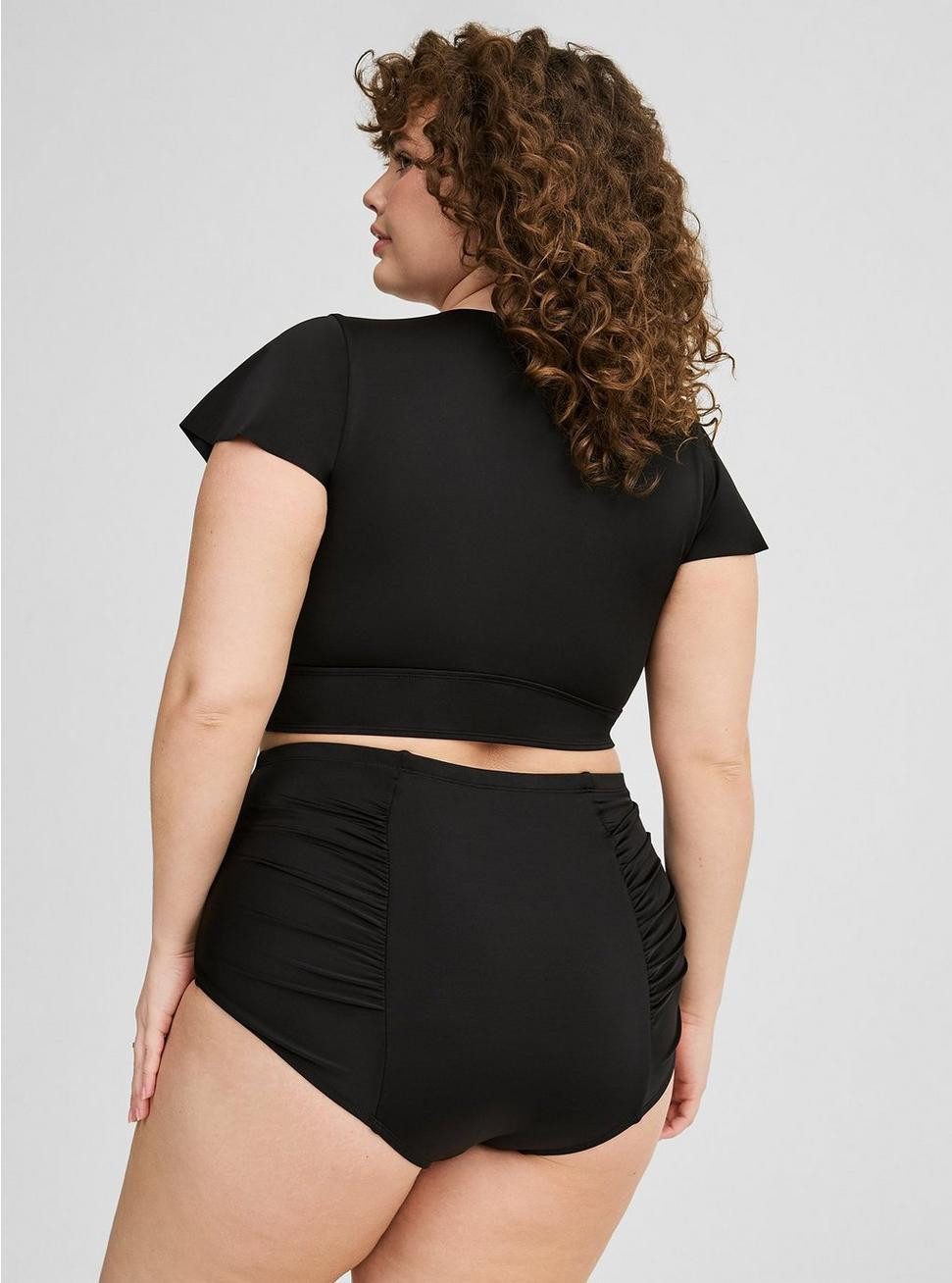 High Rise Ruched Swim Bottom | Torrid (US & Canada)