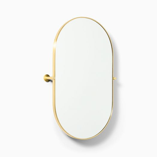 Metal Frame Pivot Mirror - Pill | West Elm (US)