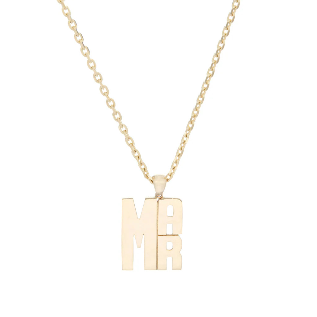 Lucky Strike Monogram Pendant | Ariel Gordon Jewelry