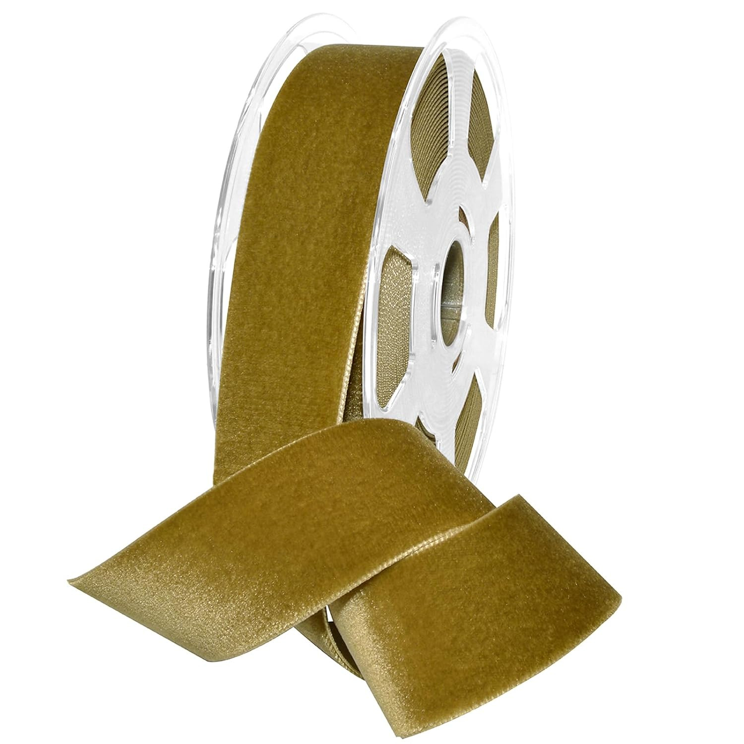 Morex Ribbon Nylon, 1 1/2 inches by 11 Yards, Antique Gold, Item 01240/10-533 Nylvalour Velvet Ribbon, 1 1/2" x 11 yd, | Amazon (US)