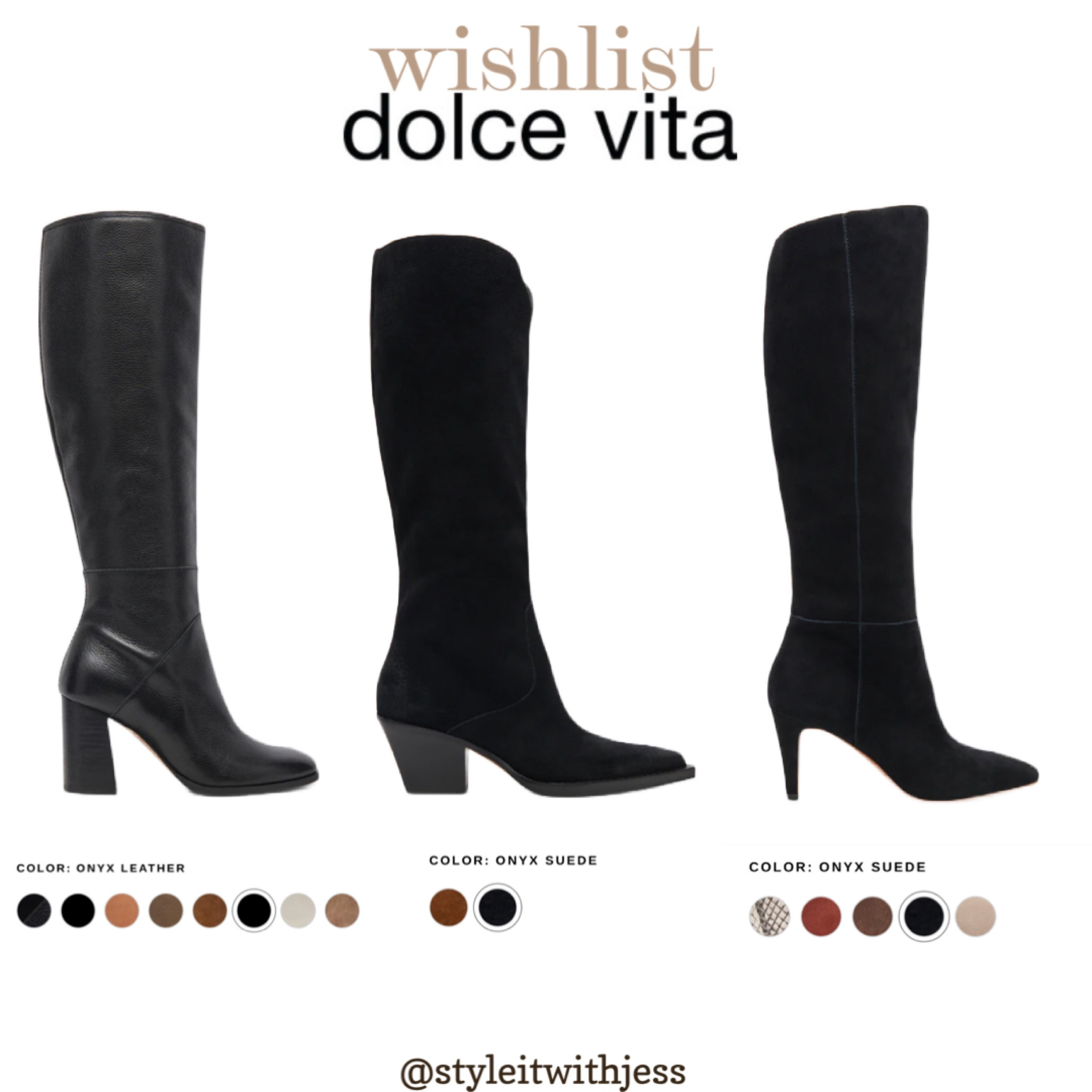 DOLCE VITA black knee high boots 🖤

#LTKstyletip #LTKover40 #LTKSeasonal