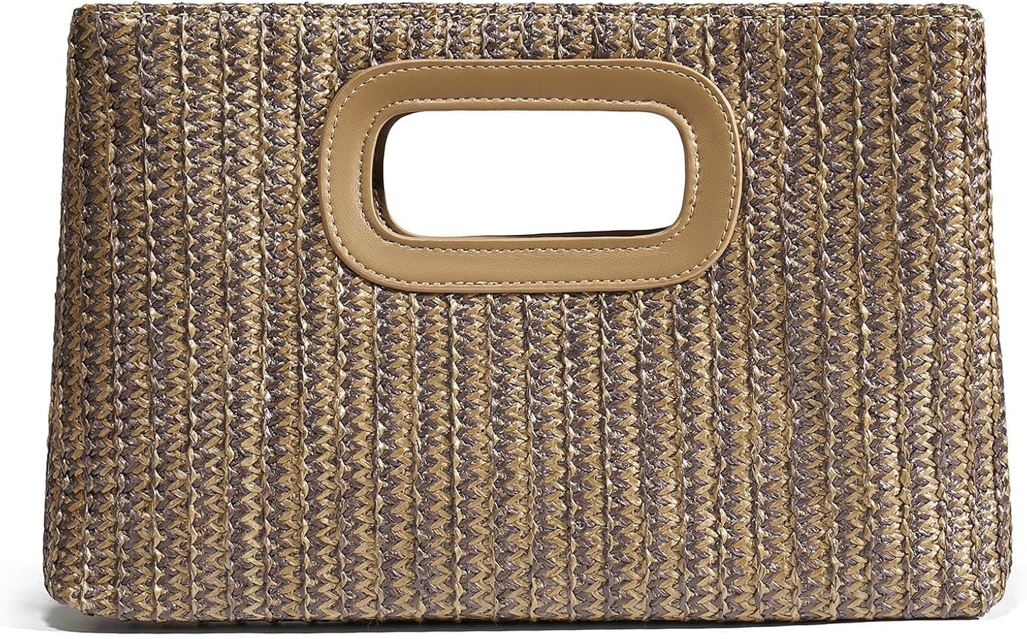 Chic Straw Clutch Purses for Women with Top Handle Summer Bag, Ideal Vacation Handbags and Woven ... | Amazon (US)