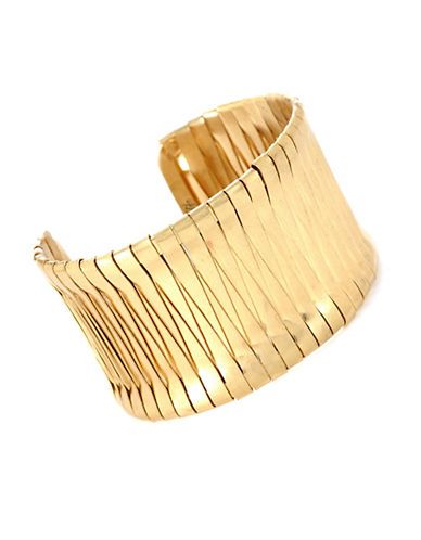 KENNETH COLE NEW YORK&nbsp;Gold-Tone Woven Cuff Bracelet | Lord & Taylor