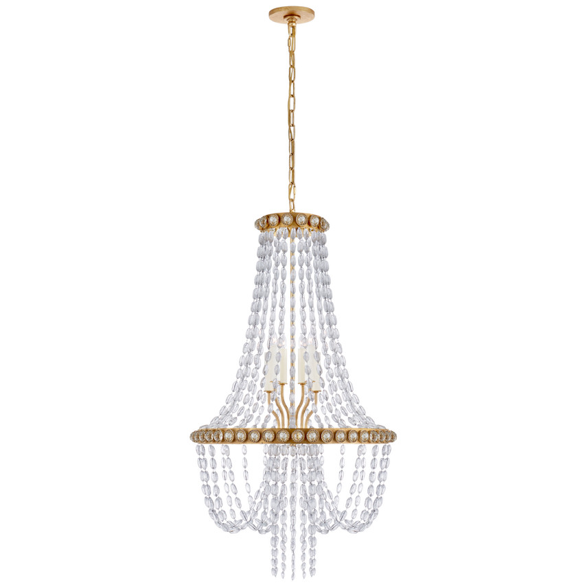 Navona Medium Basket Chandelier | Visual Comfort