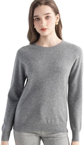 Chanyarn 100% Pure Cashmere Sweater Crew Neck Pullover | Amazon (US)