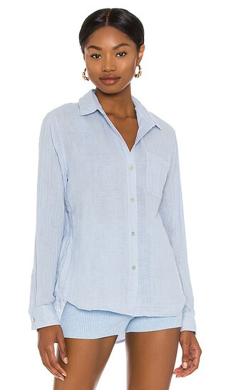 Ellis Top in Bluebell | Revolve Clothing (Global)