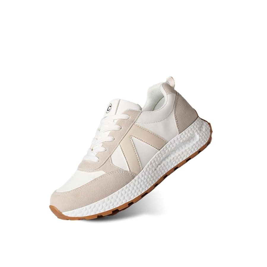 Sports Shoes for Women Athletic Walking Shoes Color Block Platform Classic Lace-up Shoes for Walk... | Amazon (US)