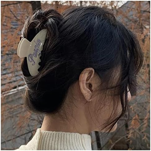 Personalized Rhinestone Name Number Big Claw Hair Clips for Women, 4 Inch Non-slip Banana Clips, ... | Amazon (US)