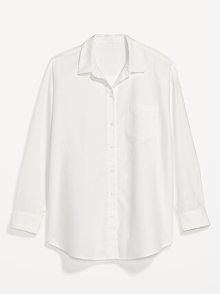 Oversized Button-Down Boyfriend Shirt for Women | Old Navy (US)