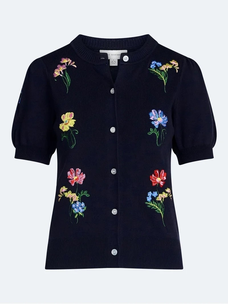 Restocked! The prettiest embroidered cardigan. True to size at Walmart! 

#LTKSaleAlert #LTKOver40 #LTKSeasonal