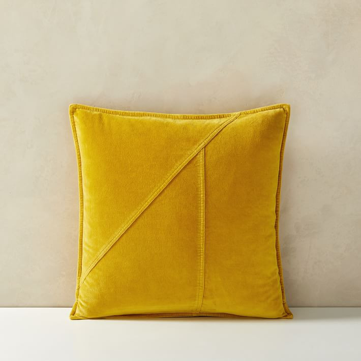 Washed Cotton Velvet Pillow Cover | West Elm (US)