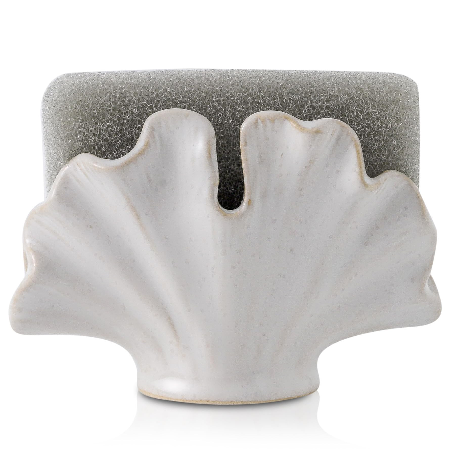 Ceramic Sponge Holder,Sponge Holder for Kitchen Sink,Compact Sink Caddy Organizer-Scouring Pad an... | Amazon (US)