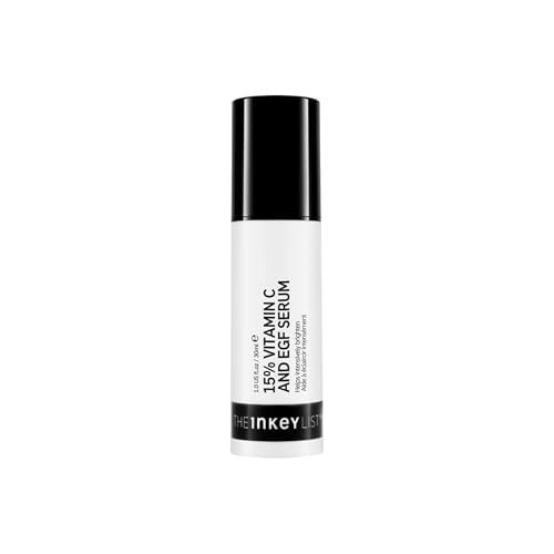 The INKEY List 15% Vitamin C + EGF Serum. Regenerate Dull Skin, Improve Skin Elasticity, 1.0 fl oz | Amazon (US)