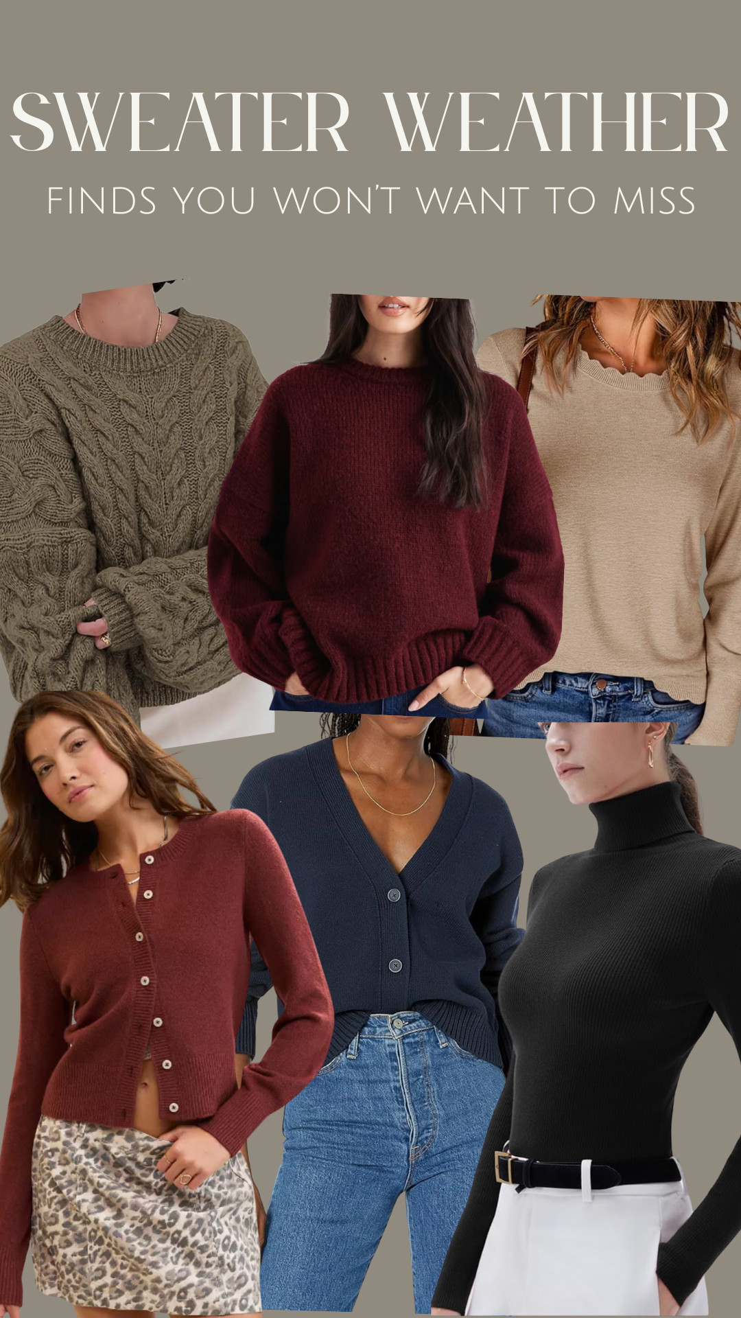 Sweater weather finds we love! 

 #LTKGiftGuide #LTKSeasonal #LTKStyleTip
