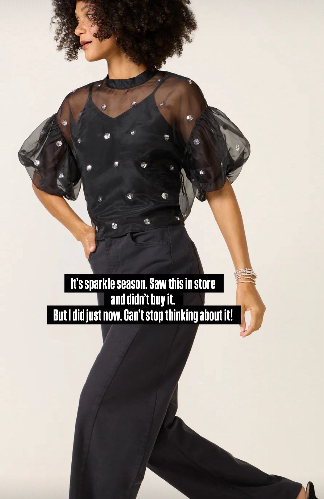 This top is perfect for holiday season and beyond. Wear it with black pants, leather, skirts. It’s a stunner 

#LTKGiftGuide #LTKSeasonal #LTKHoliday