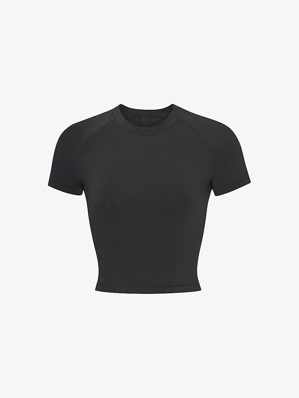 Vintage cropped stretch-cotton T-shirt | Selfridges