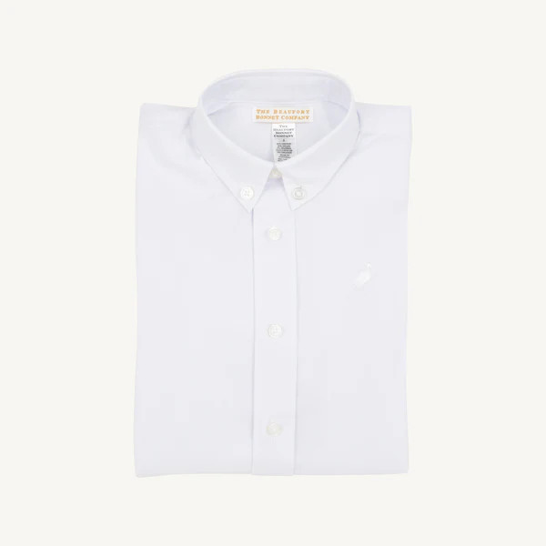 Dean's List Dress Shirt (Oxford) - Worth Avenue White with Worth Avenu | The Beaufort Bonnet Company