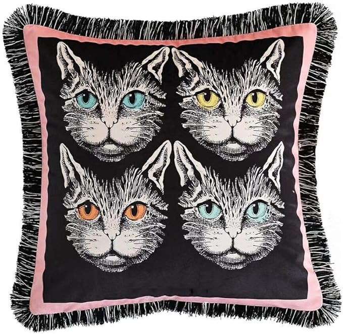 Tassels Double-Sided Velvet Throw Pillow Covers,Horse,Saddle,Carriage,Knightship,Knight& Scepter,... | Amazon (US)