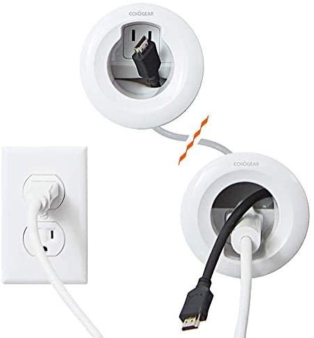 ECHOGEAR in-Wall Cable Concealer Kit - Includes Power & Low Voltage Cable Management - Hide TV Wi... | Amazon (US)