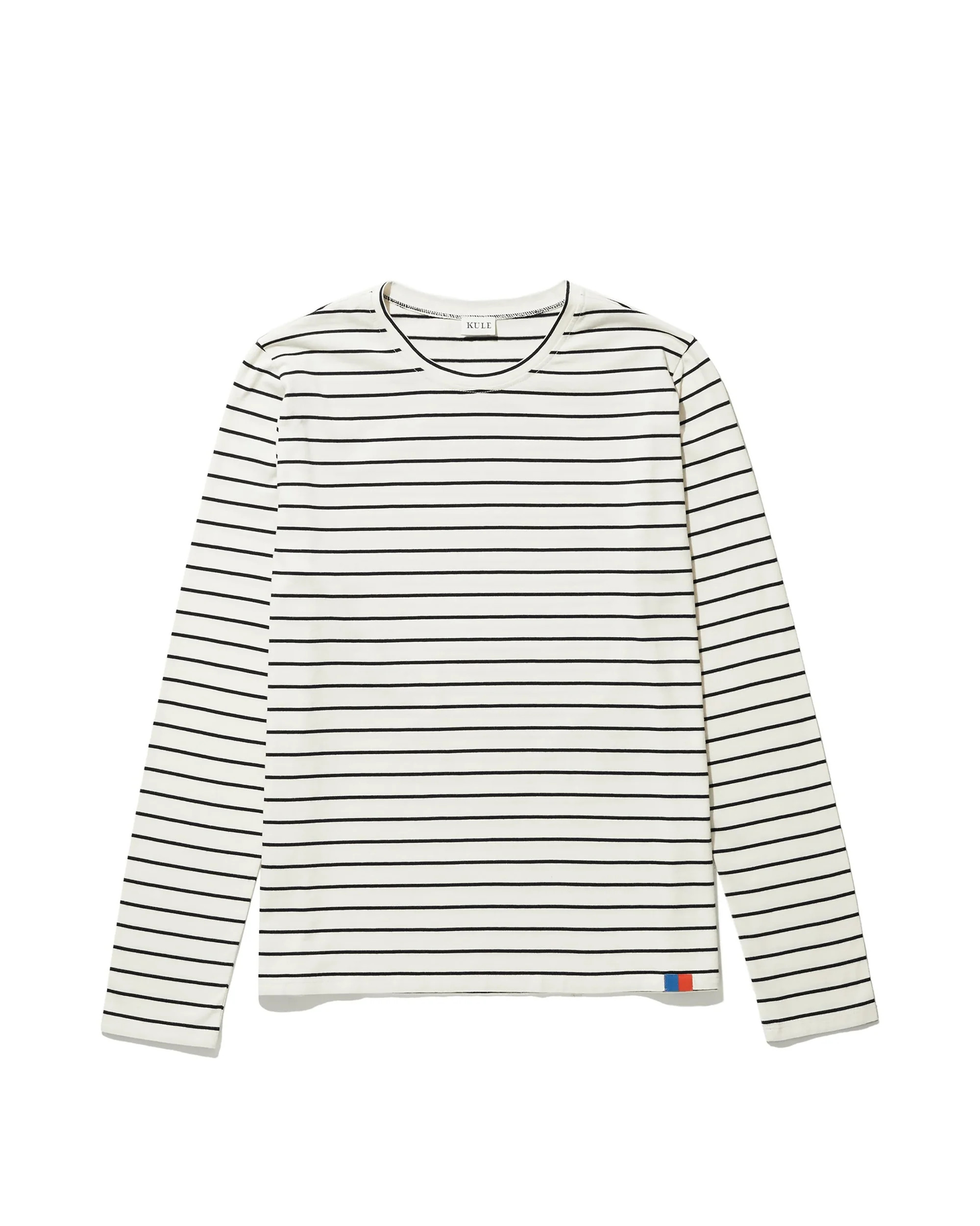 The Modern Long - Cream/Navy Pinstripe | KULE (US)