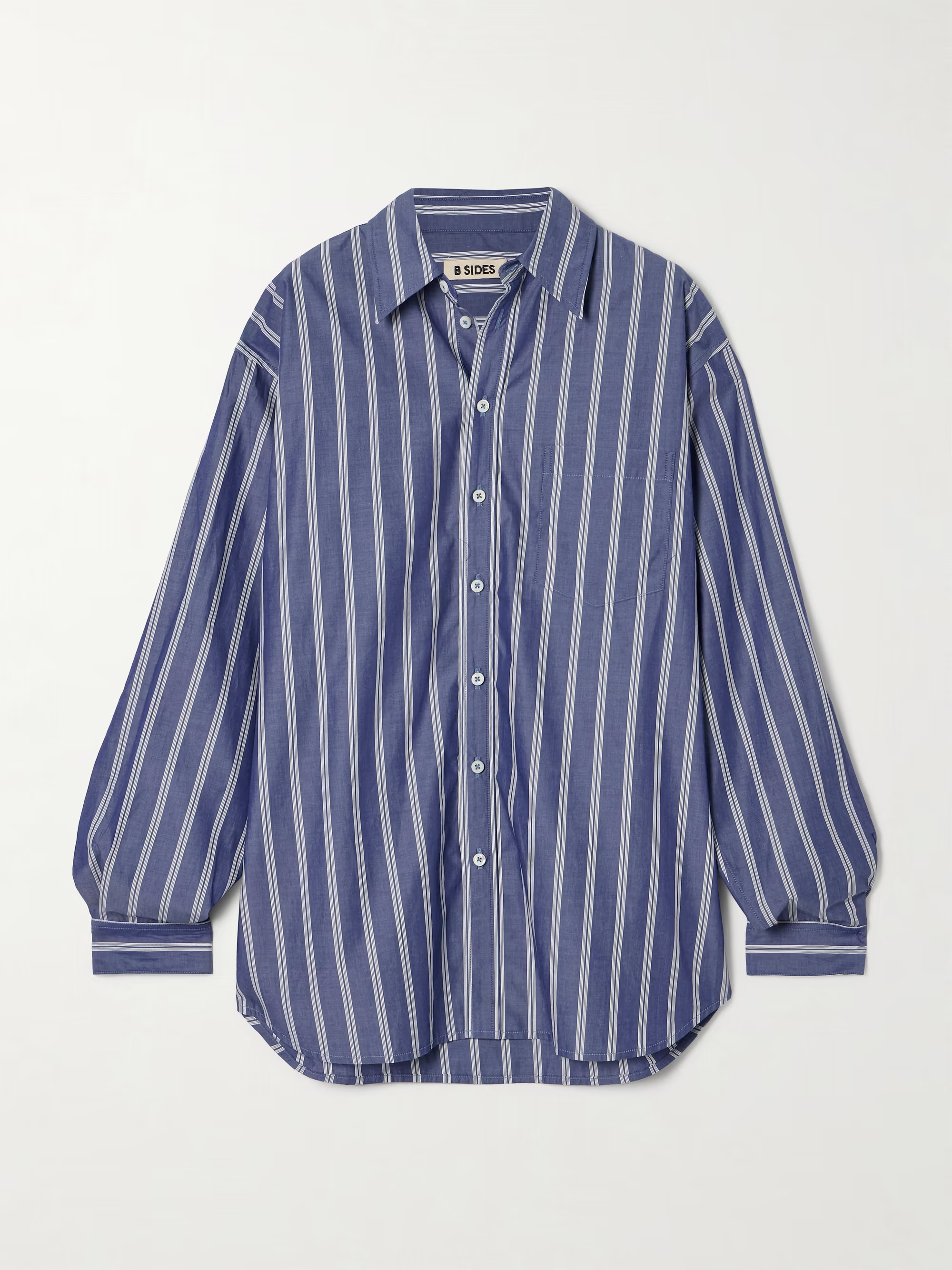 Nolan striped cotton-poplin shirt | NET-A-PORTER (UK & EU)